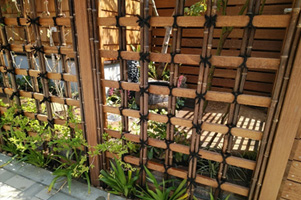 大宏園の竹垣の実例